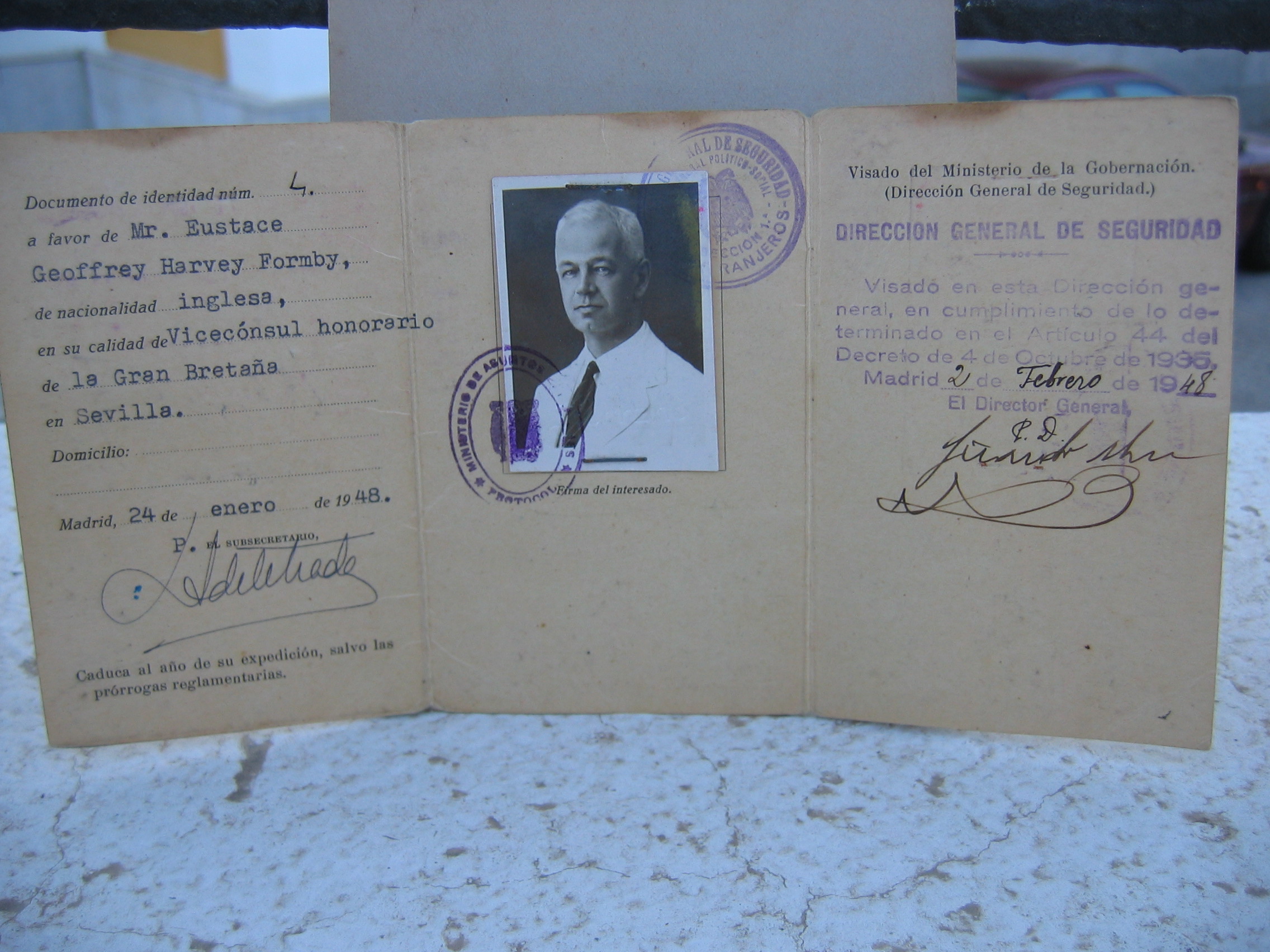 Eustace Formby, Vice-Consul, Great Britain