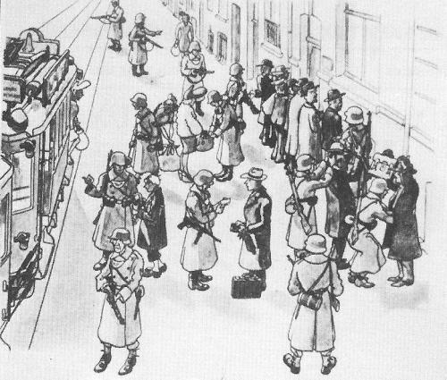 3-Occupation - Round-Up by German soldiers