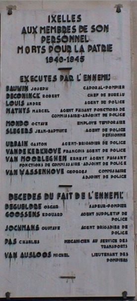 Snipped photo of plaque honoring Ernest