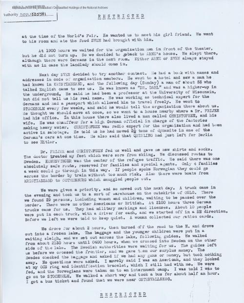 Norwegian helper file of David Besbris, p. 4