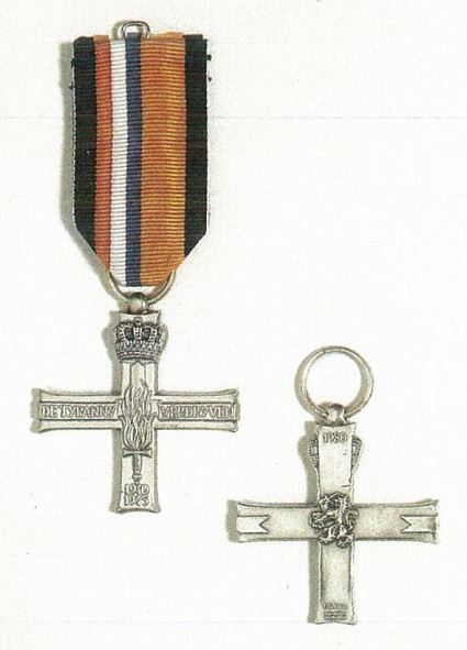 Verzetsherdenkingskruis (Resistance Memorial Cross) from document from Dutch Embassy